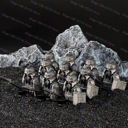 Medieval Knights Building Blocks Warrior Soldiers Crusaders Hospital Teutonic Knight Legion Figures Block Toys Accessories