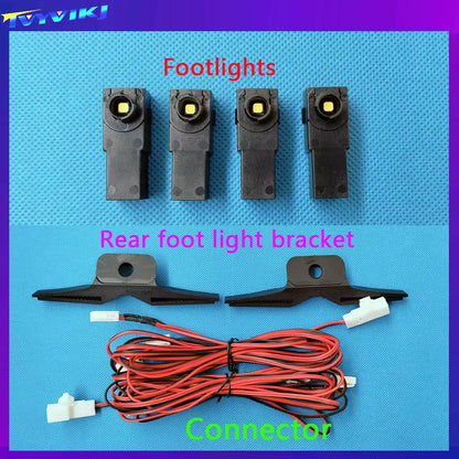 New 2/4 Pcs 12V LED Inner Ambient light For Toyota/Lexus/Honda/Mazda/Subaru Compatible Illumination Foot Lamp Glove Box Lamp