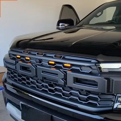 4PCs Amber LED Front Grille Light For Ford Ranger Raptor 2022 2023 2024 2025 P703 NEXT-GEN