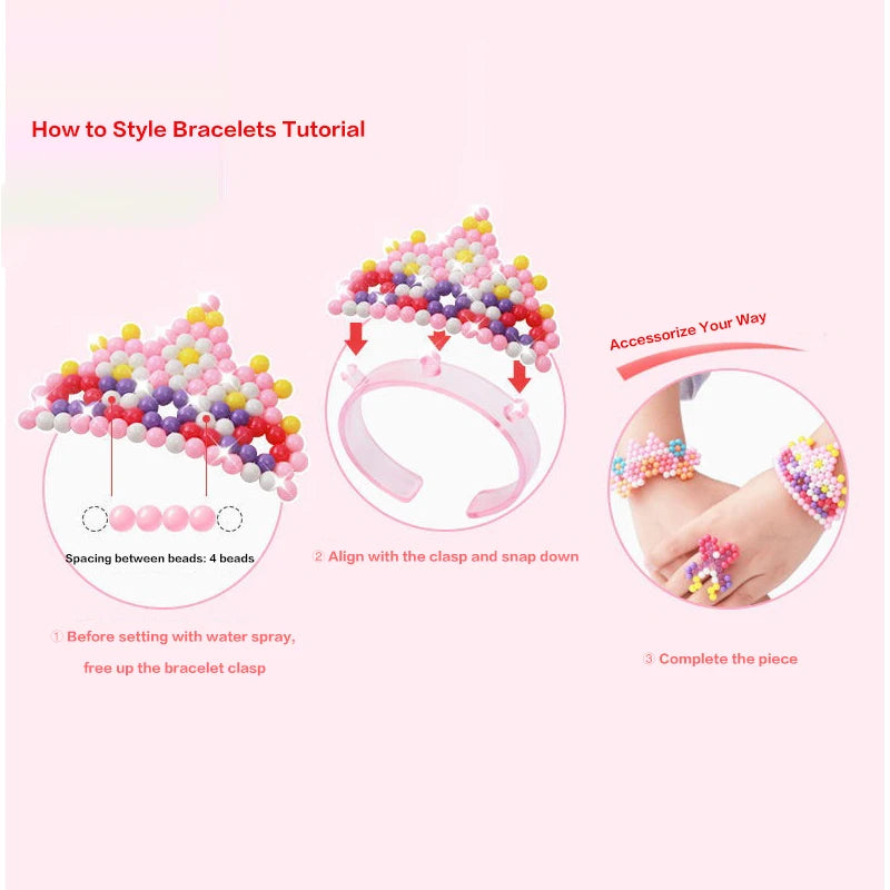 36 Colors DIY Water Bead Spray Magic Beads Handmade 3D Puzzle Accessories Children's Educational Bead Toys Kids' Craft Puzzle