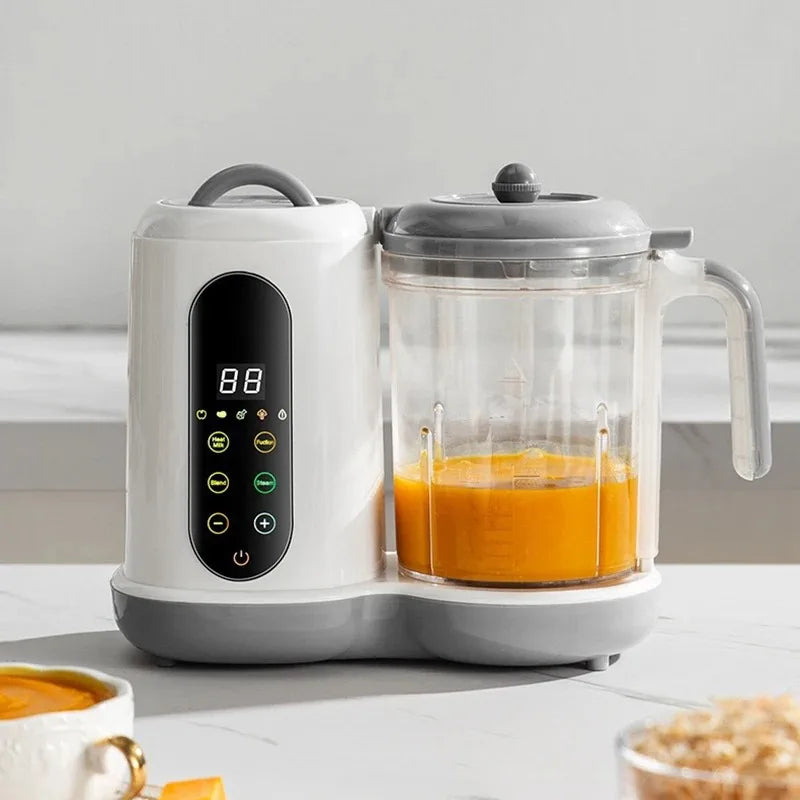 DIVEDEER Home Multi-Function Baby Food Maker A compact device that combines a fully automatic blender, steamer, and timer