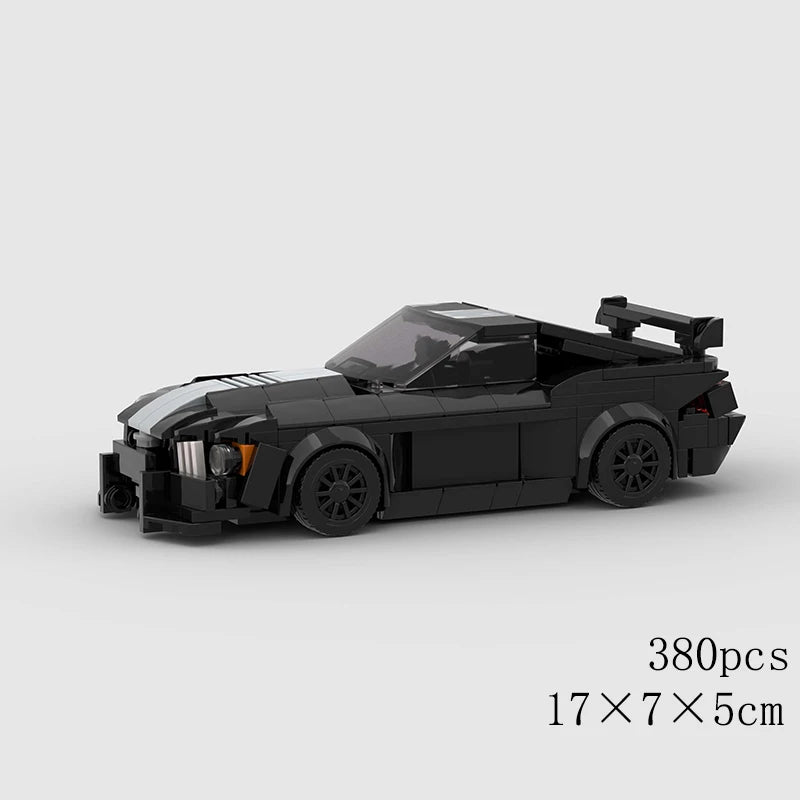 Classical Car Speed MOC SUV Racing Police Model Building Bricks Roadster Vehicle City Super Race Blocks Technical Christmas gift