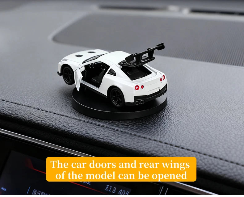 Car Individuality Center Console Decoration Sports Car Drift Rotating Car Decor Auto DashboardTurning Racing Model Decoration