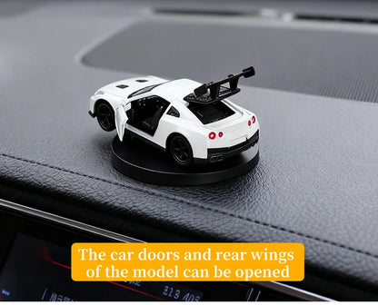 Car Individuality Center Console Decoration Sports Car Drift Rotating Car Decor Auto DashboardTurning Racing Model Decoration