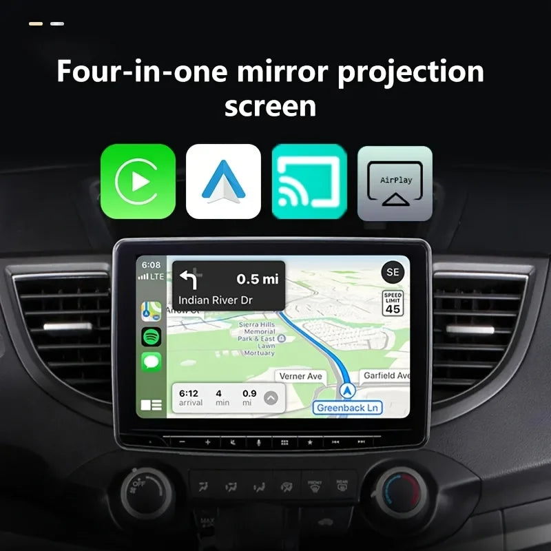 TrolinkTek 4 in1 Wireless CarPlay Adapter Car Intelligent System Android Auto Connect Airplay Mirror Link Screen Fast Connect