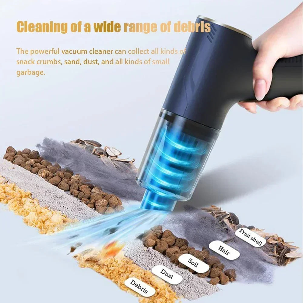 CENRR 980000PA Mini Car Vacuum Cleaner Cordless Powerful Wireless Car Cleaner HandHeld Portable Vacuum Cleaner Cleaning Machine