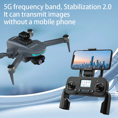 L200 PLUS GPS Drone 5G WIFI Professional 8K 3-axis Gimbal Aerial Brushless Obstacle Avoidance HD Dual Camera Security Drone Toys