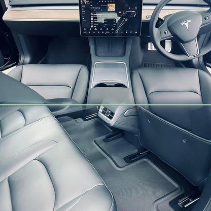 Floor Mats For Tesla Model Y Right-Hand Dirve Floor Mats Cargo Liner Car Anti-dirty Pad Waterproof RHD Model Y 2023 Accessories