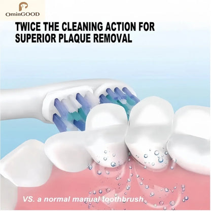 4-24pcs Dual Clean Replacement Brush Head Compatible with OralB Electric Toothbrushes Fit 100 500 1000 2000 3000 5000 6000 7000