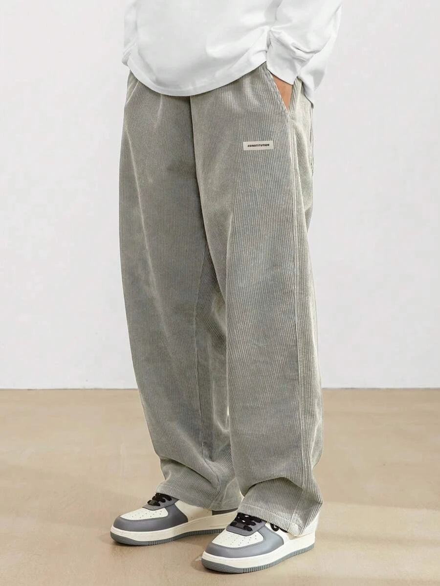 Men's Casual Pants Loose Pants Corduroy Breathable Loose Outdoor Pants Fashionable Design Jogging Pants 2026 New Casual Pants