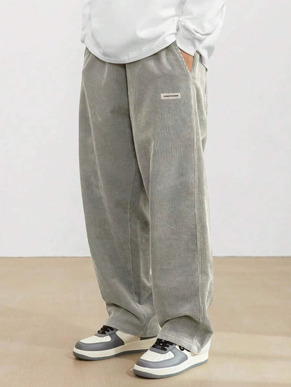 Men's Casual Pants Loose Pants Corduroy Breathable Loose Outdoor Pants Fashionable Design Jogging Pants 2026 New Casual Pants