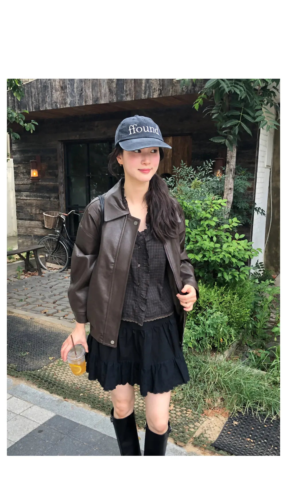 Chic V-Neck Plaid Shirt Women's Sweet Earlet Lace Trim Bubble Sleeve Top Commute Style Loose Fit Skin-Friendly Breathable
