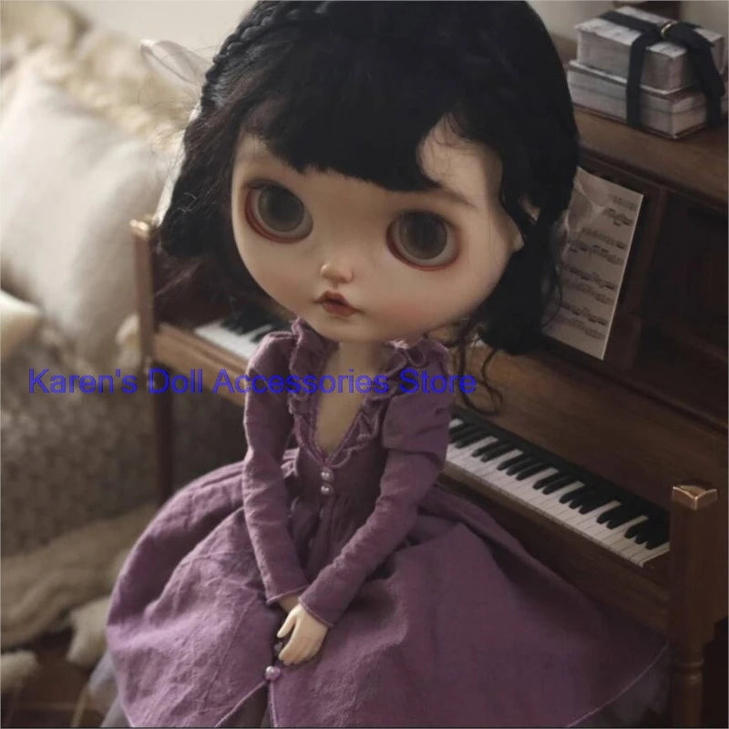 1pcs Classic vintage style dress for landoudou/Blythe(Fit for Lulu,ymy24,Ob22,24,26,zone, Jenny)