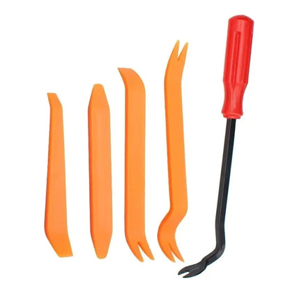 19/11/5PCS Auto Dismantle Tools Kit - Easy-to-Use Plastic Pry Tool Set for Car Door Clips, Radio Panels & Audio Repair