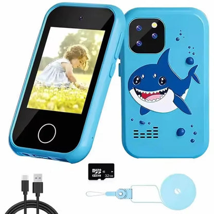 Digital Camera Kids Smart Phone MP3 Player Camera Toys Toys for Girls Touchscreen Unicorn Baby Mobile Educational Boys Age 3-8