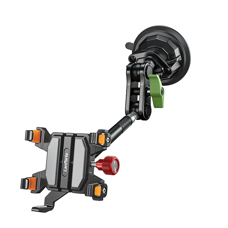 Apex Rush Car Phone Holders  360°Adjustable Metal Five-Claw Phone Clamp Military-Grade Strongest Suction Car Mount