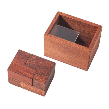 Impossible High Difficulty 4L Puzzle in A Box Wooden Brain Teasers Logic Games IQ Challenge For Adults Teens Creative Ideas