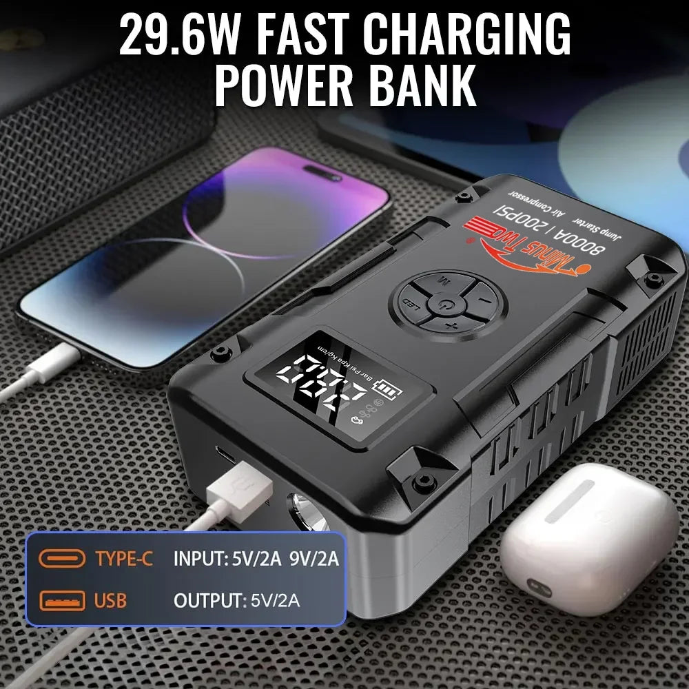 12V Car Battery Emergency Start Cable with Plug Connector Strong Alligator Clips for Car Emergency Start Accessories