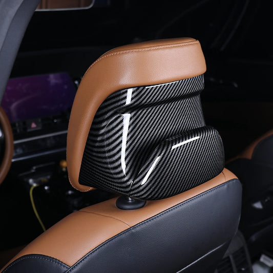 4pcs Car Front Seat Headrest Protective Covers ABS Material Suitable for Kia Sportage NQ5 2023-2026 Interior Trim Accessories