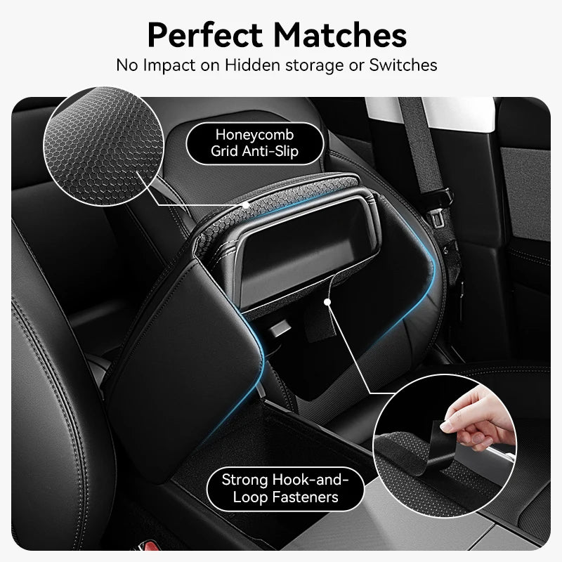 YZ For Tesla Model 3 Y YL Juniper Highland Armrest Pad Soft Case Center Console Box Cover Aanti-scratch 2026 Accessories