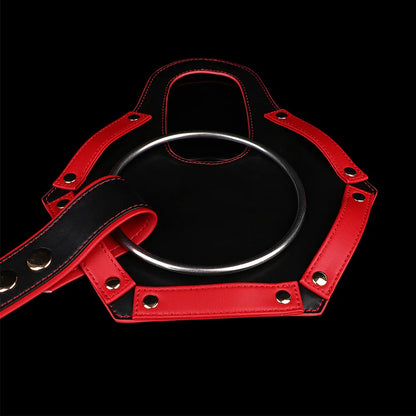 FRKO BDSM Men's Leather Underwear Full Body Harness Men's Thongs and Leather Tops Mens Harnesses Sexy Collar Traction Slave Gay