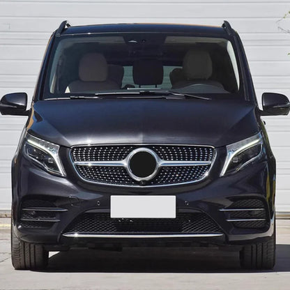 For Mercedes-Benz V-Class W447 V260 V250 2016 To 2020 Front Grille Bumper Racing Diamond Grill Tuning Accessories Body Kits