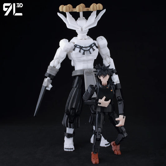 9L3D New 2025 Titan13 Fushiguro Desk Decoration LUCKY13 Mahoraga & Dogs T13 Multi-Jointed Dummy13 Stop Motion Animation For Fans