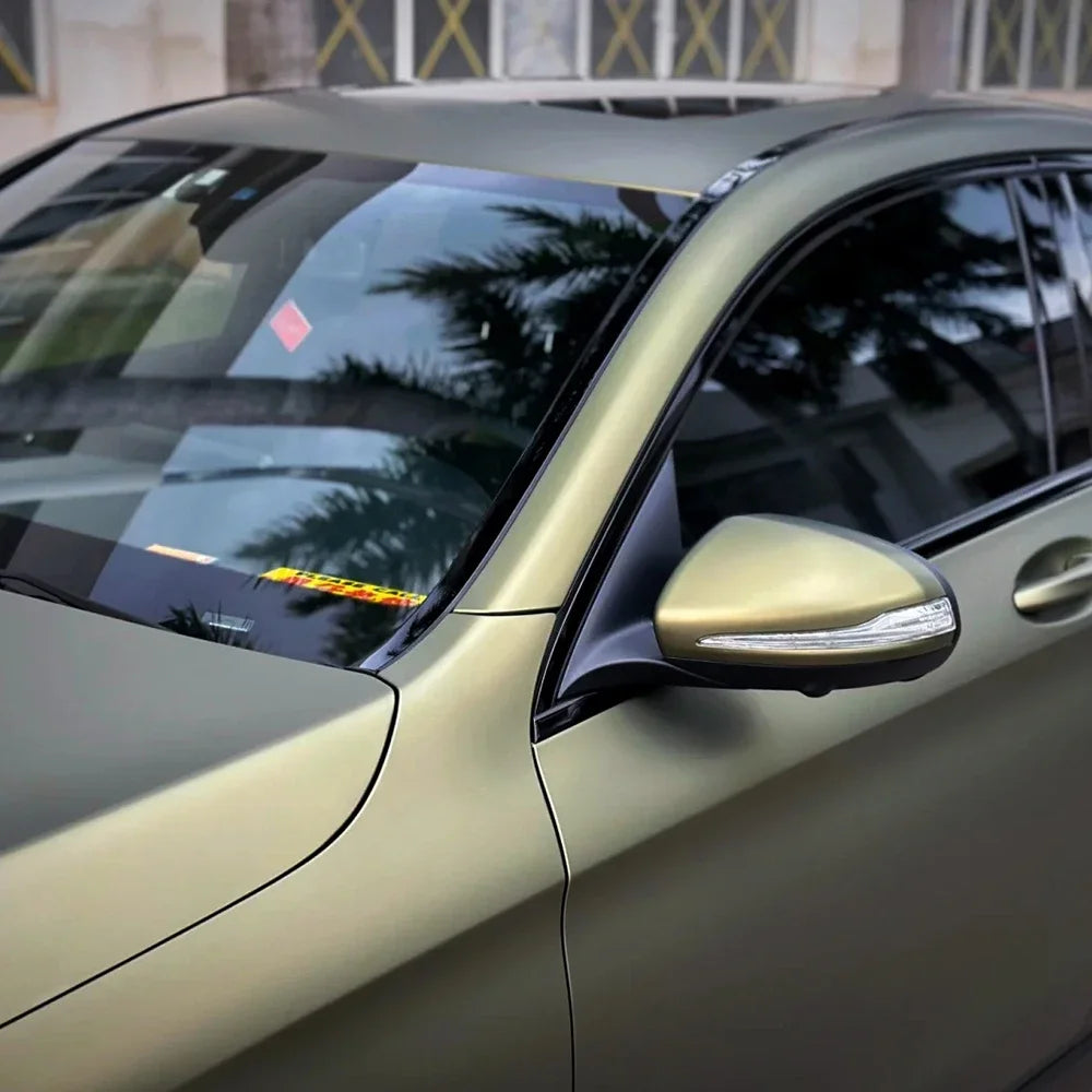 Super Matte Lightning Green PET Wrap Vinyl Film Car Whole Body DIY Color Decal Protective Cover Sticker Auto Tuning Accessories