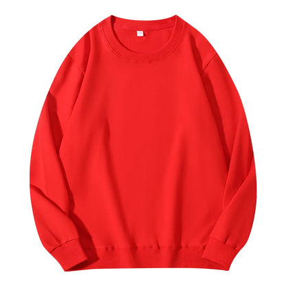 Autumn O-Neck Cotton Women's Sweatshirt Hoodies Basic Loose Casual Women Pullover Solid Sweatshirt Ladies Tops Factory Wholesale