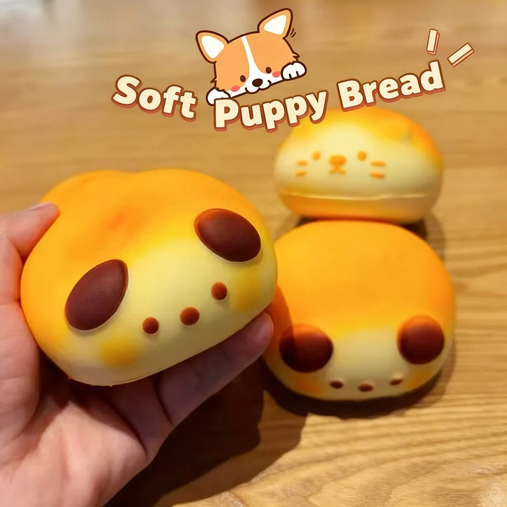 Cute Bread Squishy Slow Rising Squeeze Fidget Toys Funny Stress Relief Anti-stress Pinch Mochi Squishy Toy For Kids Party Gift