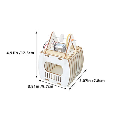 3Sets Sightseeing Cable Car Wood Craft Kit for Kids DIY Science Experiment Educational Self Assembly Creative Handicrafts Puzzle
