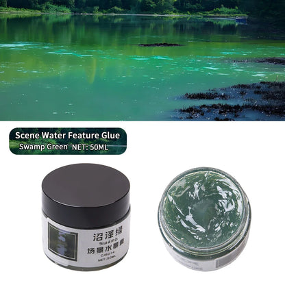 Landscaping Waterscape Paste Rivers/Oceans/Lakes/Static Simulated Water Effect Cream Scene Diy Modeling Making for Dioramas 50ml
