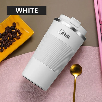 510ML Car Stainless Steel Coffee Mug with Lid Anti-Scald Drinks Cup For Audi A3 A4 B8 8P 8V B6 A5 A6 C7 Q5 B9 B7 C6 Q2 Q7 Q3 A7