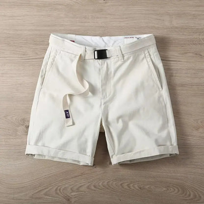 Summer Men's Cargo Shorts Fashion White Solid Cotton Short Pants Harajuku Men's Clothing Hot Sales Casual Sweatpants 2024