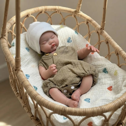 OtardDolls Open Mouth Silicone Toy 18-Inch Handmade Doll Real Soft Reborn Doll Painted/Unpainted Waterproof Cute Collectible Toy