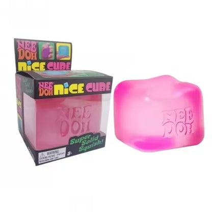 .Trending Nee Doh Jellyfish & Cube Squish Toy, Soft Jelly Squeeze Stress Relief Fidget Toy, Sensory NeeDoh for Kids & Adults