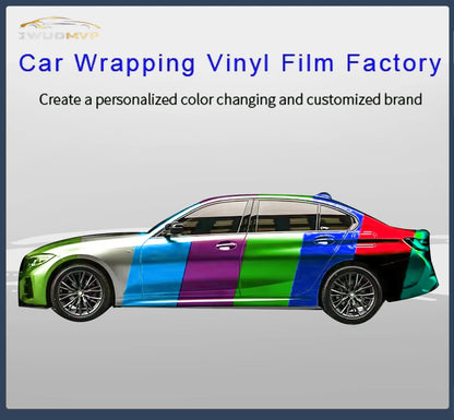 1.52*16m/lot PET Crystal Pepper White Car Paint Color-Changing PPF Vinyl Sticker Wrap PET Pearl Car Body Film