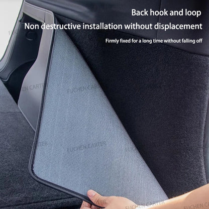 For Tesla Model Y Juniper Trunk Mat Full Coverage Trunk Both Side Guards Seat Backrest Protective Pad Cargo Liner Anti Dirty Mat
