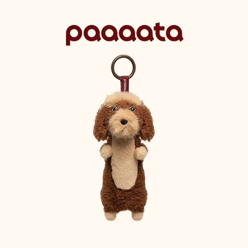 Paaaata Original Dachshund Plush Keychain Wire Haired Long Haired Stuffed Dog Bag Charm Keyring Gift For Pet Lovers And Friends