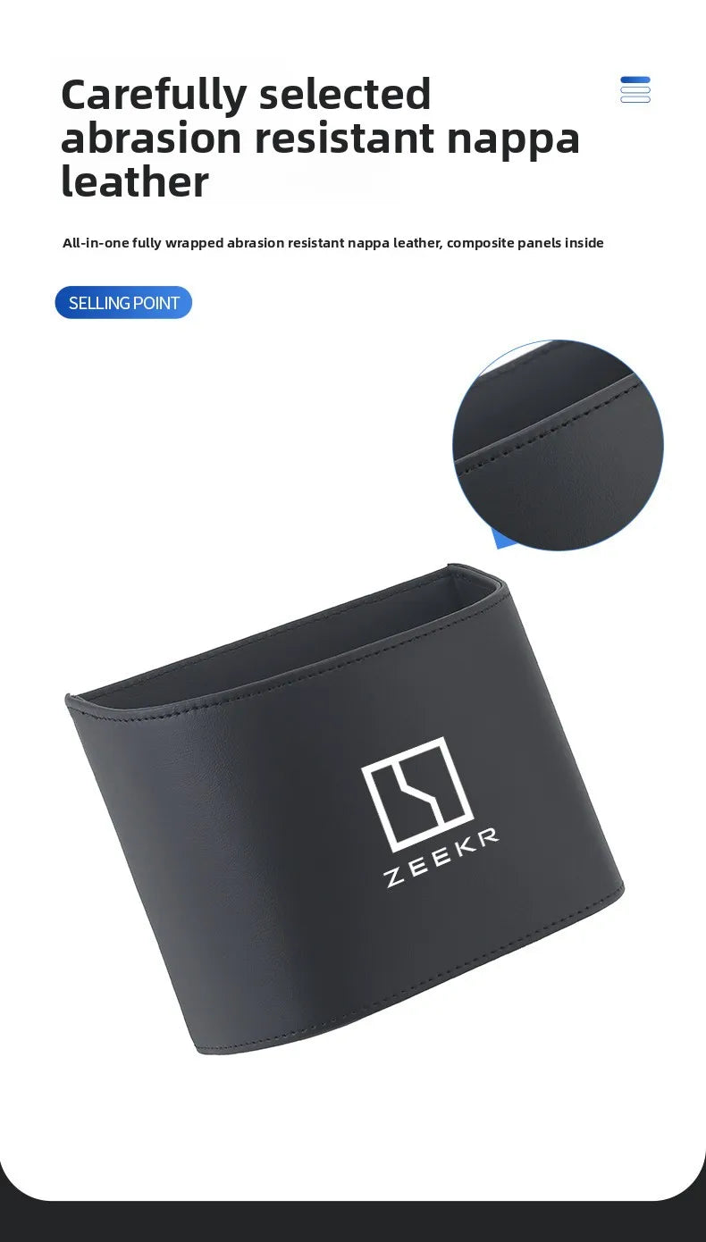Suitable for ZEEKR 007gt 7X Zeekr 001 009 mix zeekr 9x car garbage bin storage box, car door water cup holder