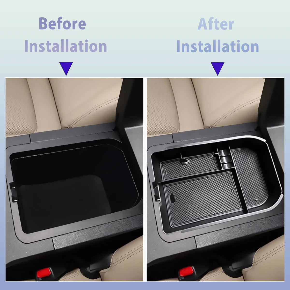 For Toyota Land Cruiser 250 Prado LC250 2024 2025 Center Console Organizer Tray Armrest Storage Box Layered Storage Box Tidying