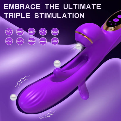 Sucking Flapping Vibrator for Women Clitoris G Spot Stimulator Dildo Tapping Vagina Massager Vibrating Adult Female Sex Toys