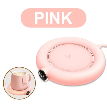 Coffee Milk Tea Cup Warmer Pad USB Charge Home Office 3 Temperatures Adjustable Heat Plate LED Display Electric Heater Mug Pad