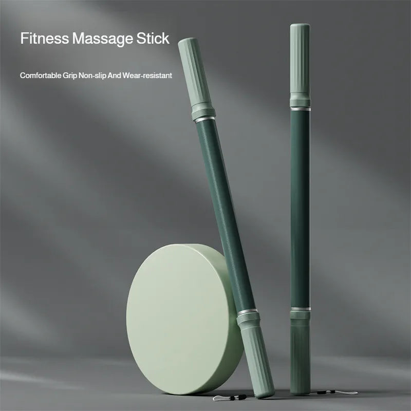 Extra Long Yoga Massage Stick, Deep Tissue Muscle Roller for Back & Leg Fascia Release, Fitness Stretching Accessory