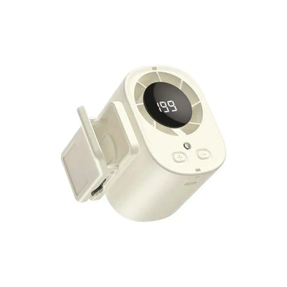 LED Digital Display Cooling Function Car Clip-on Mini Fan Portable Car Electric Fan USB Charging Mute Powerful Airflow Clip Fan
