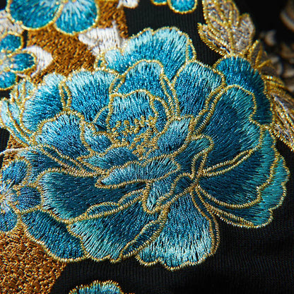 Heavy Embroidery Hooded Sweatshirt Zhurong Double Dragon Men Women Autumn Winter Casual Breathable Zipper Closure Hoodie