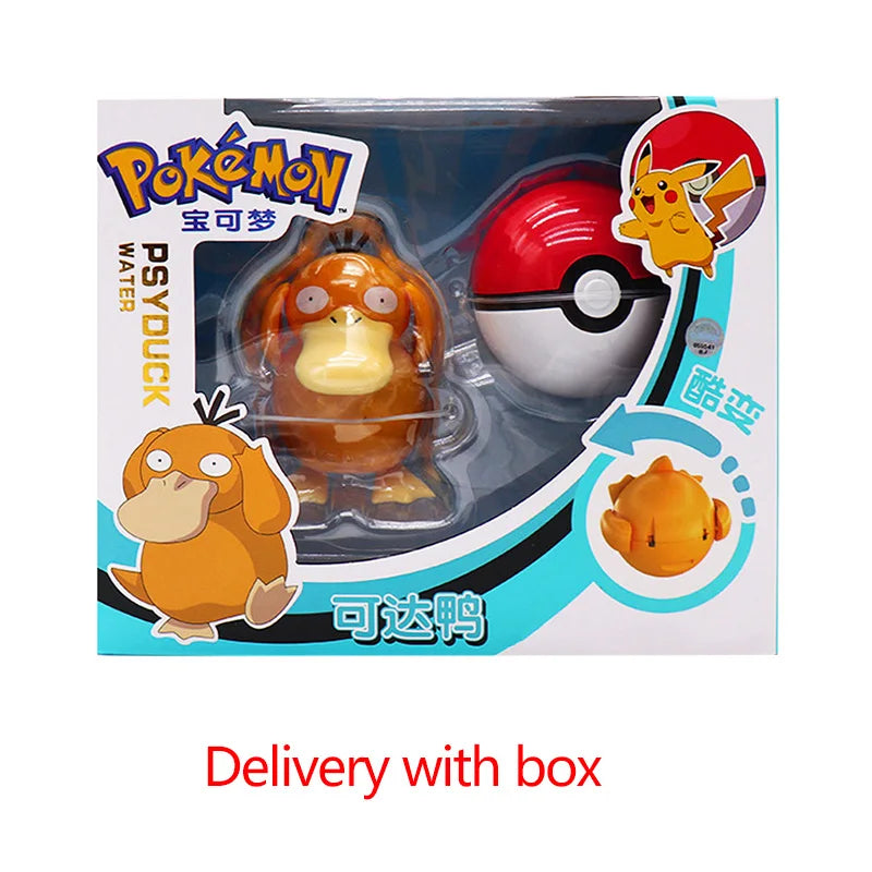 Pokemon Figure ball transform Action Gyarados Charizard Venusaur Blastoise Mewtwo Pikachu Mew Snorlax Poke ball Pokeball gift