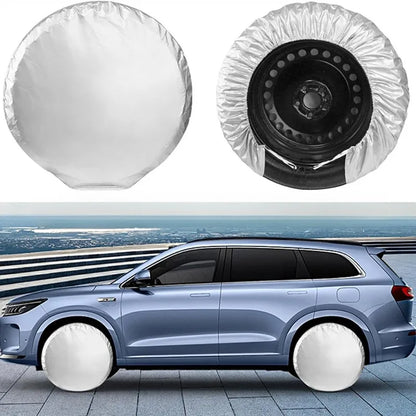 Car Tire Covers  Set Sun Protection Aging Dog Urine SUV RV Tire Protection Cover Automotive Replacement Accessories