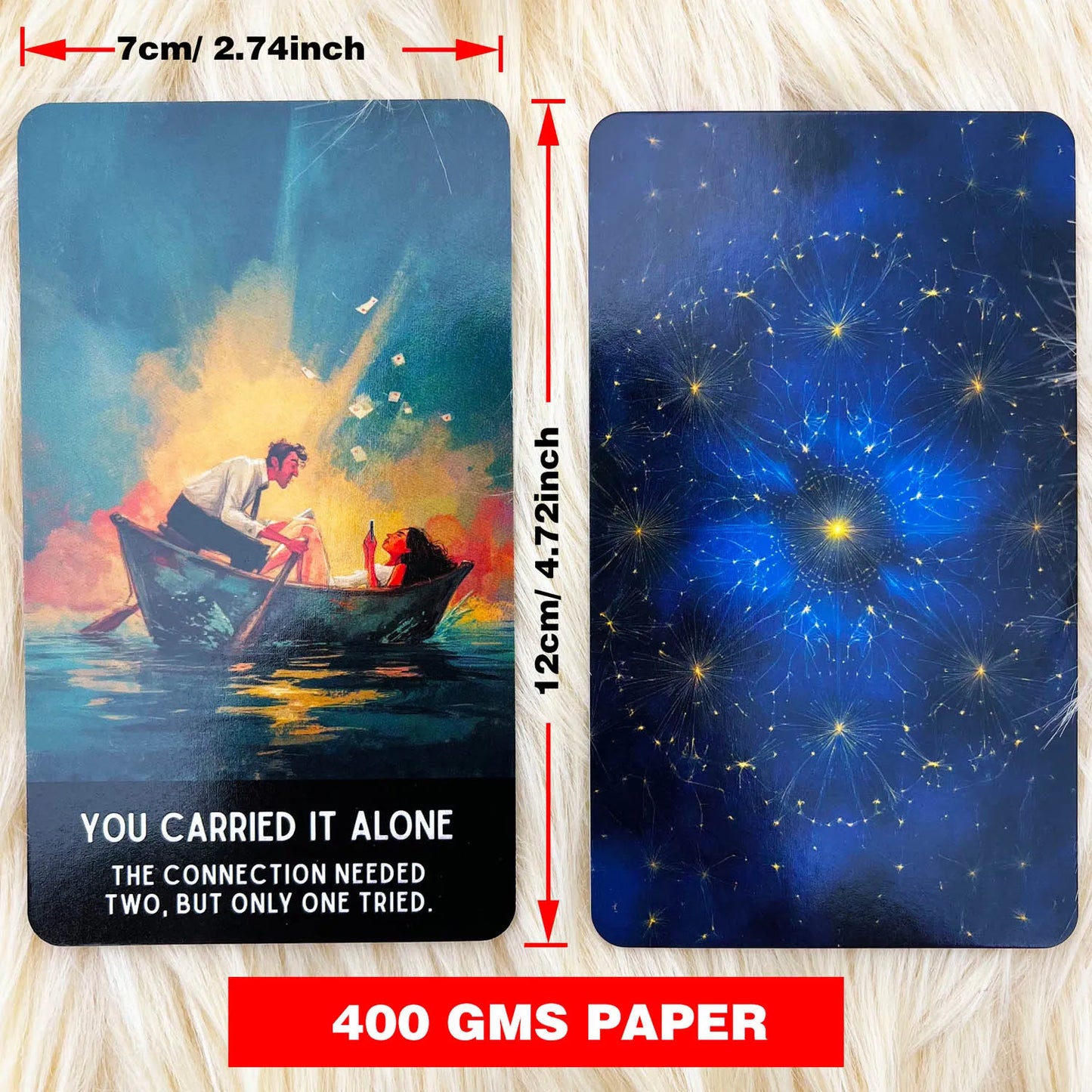 54 Relationship Truth Oracle Cards, 13x8 Cm, Reveals Communication Patterns, Card Game for Personal Growth, Insightful Deck