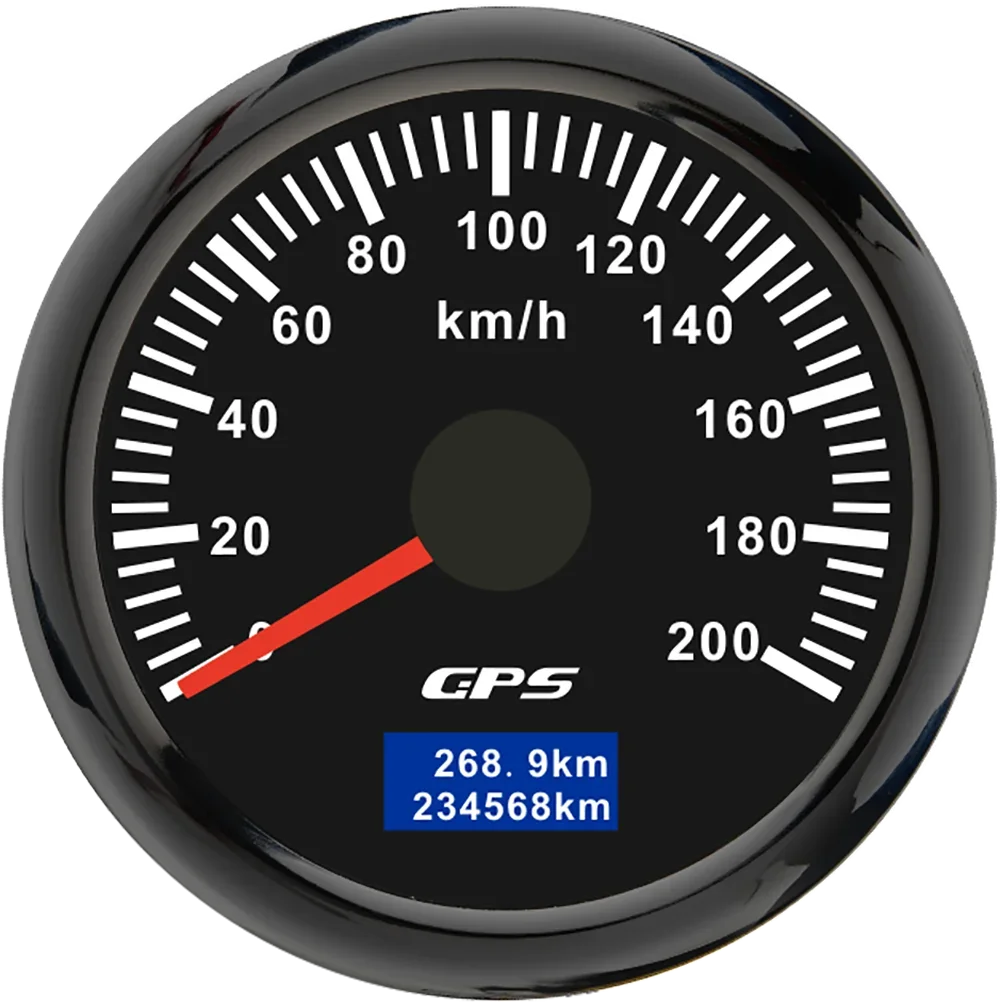 30/60/80/120/200 Km/h GPS Speedometer 52MM Car Truck Speed Gauge Meter With GPS Antenna With 7 Color Backlight 9-32V